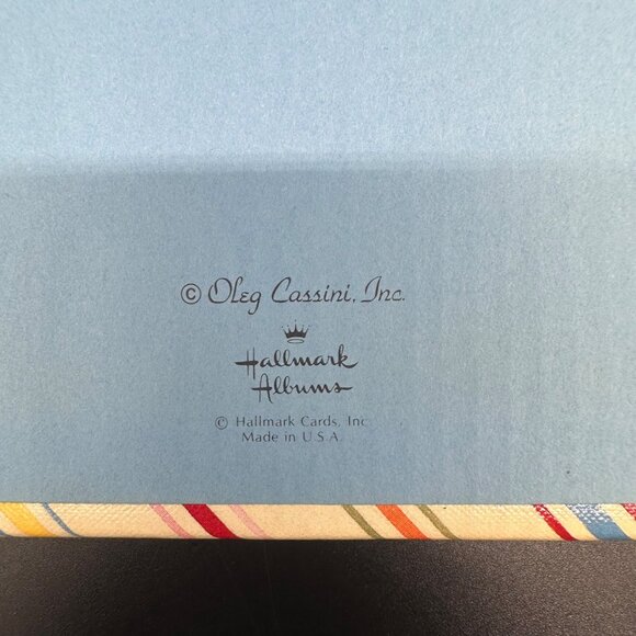 Vintage Photo Album Oleg Cassini Hallmark Floral Stripes 1970s Canada Glacier - Picture 5 of 10